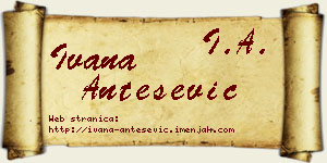 Ivana Antešević vizit kartica